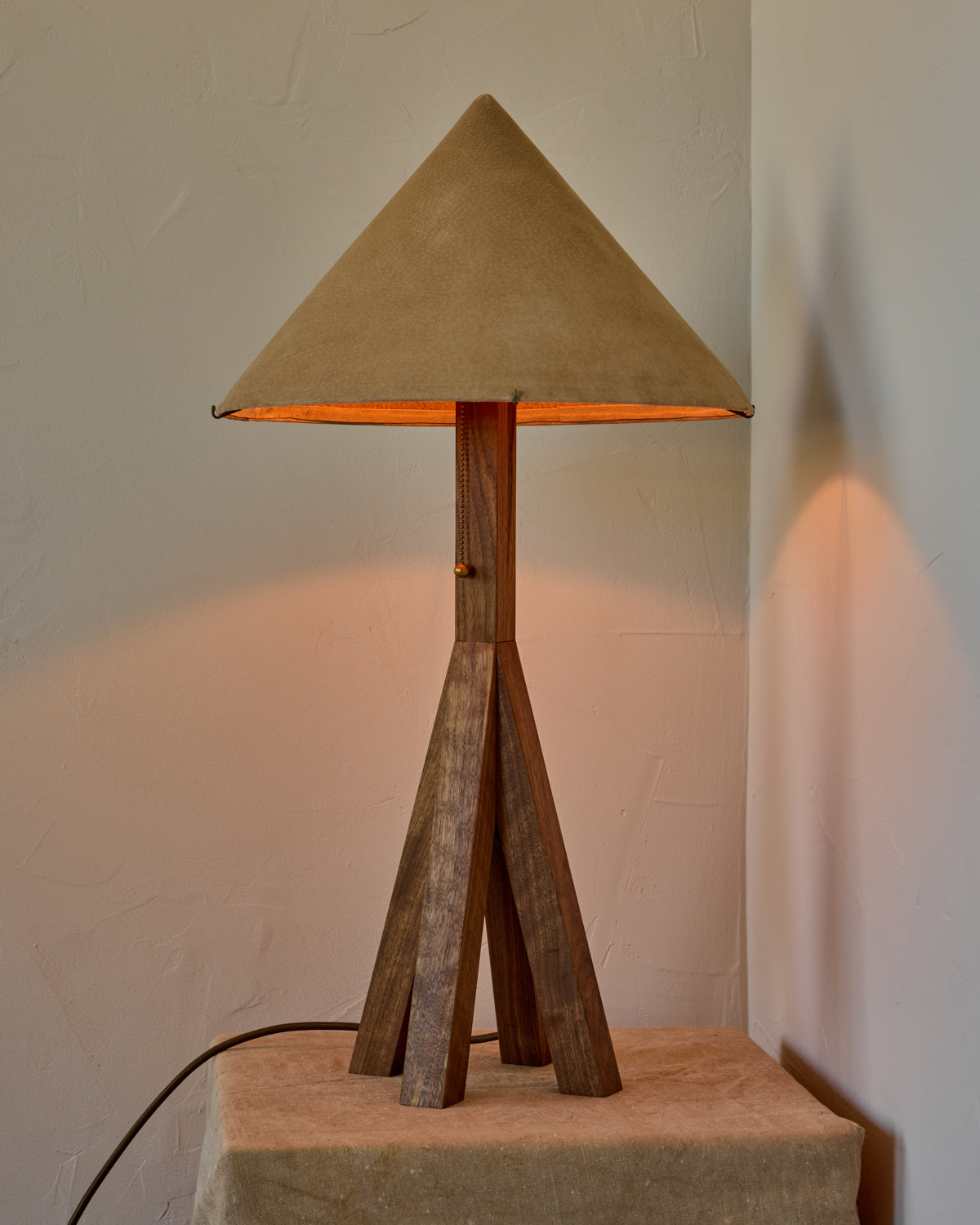 Anouck Table Lamp - Black Walnut