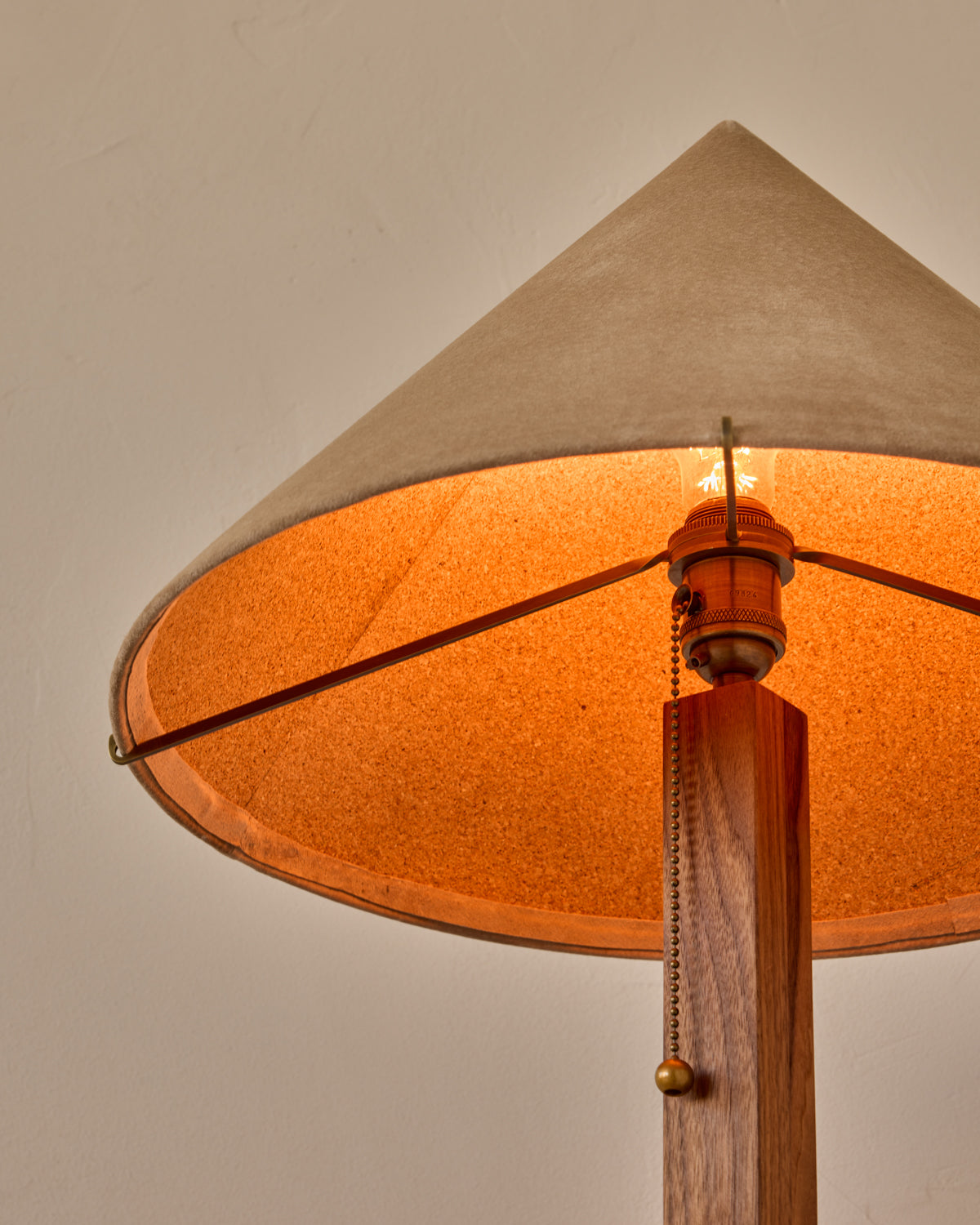 Anouck Table Lamp - Black Walnut