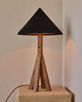 Anouck Table Lamp - Black Walnut