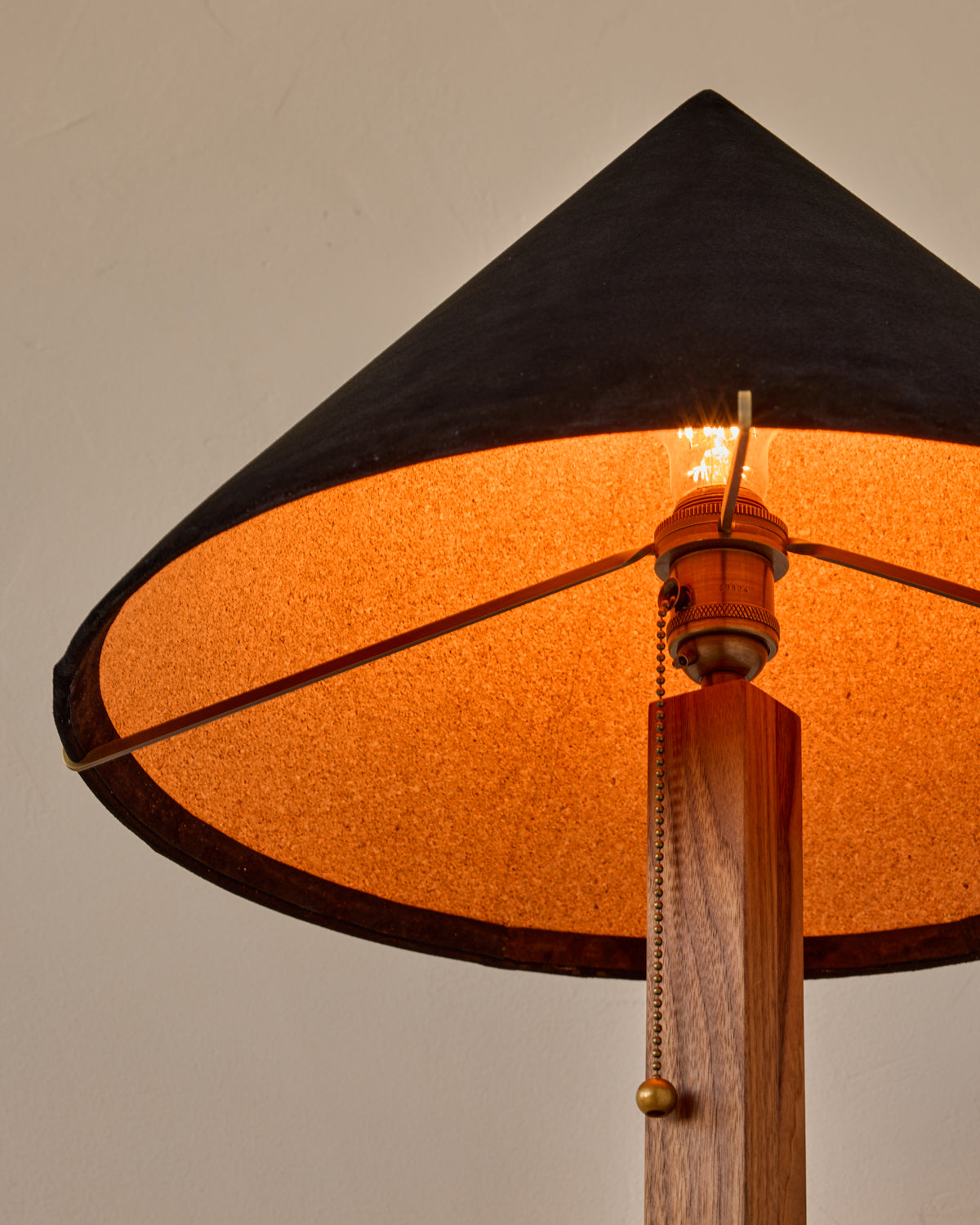 Anouck Table Lamp - Black Walnut