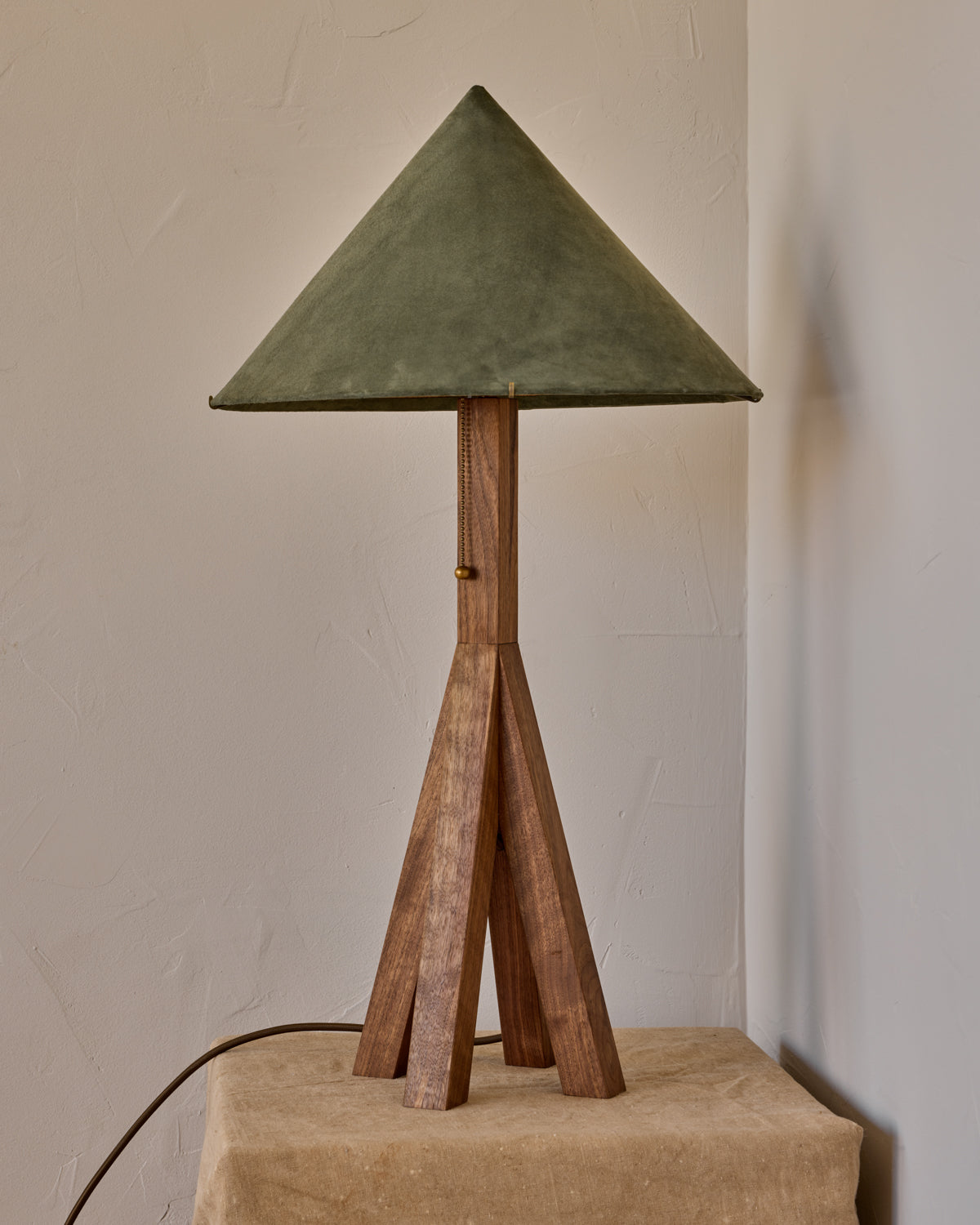 Anouck Table Lamp - Black Walnut