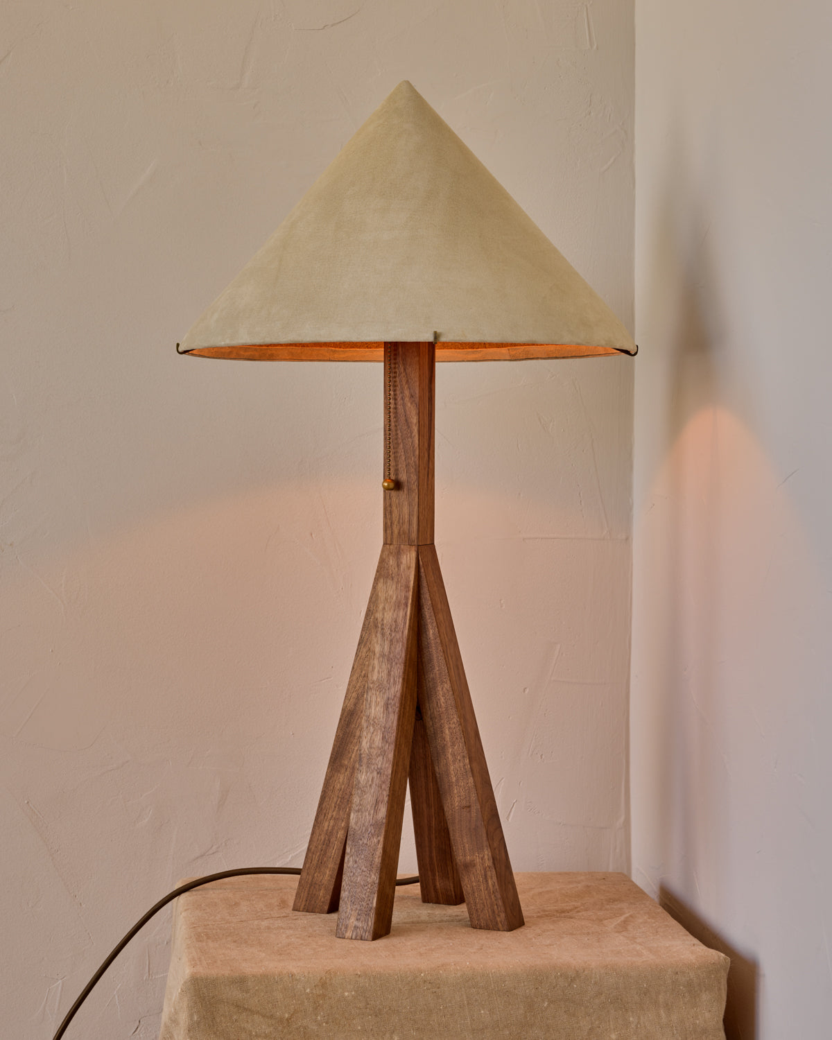Anouck Table Lamp - Black Walnut