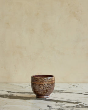 Brown Glaze Ceramic Pot