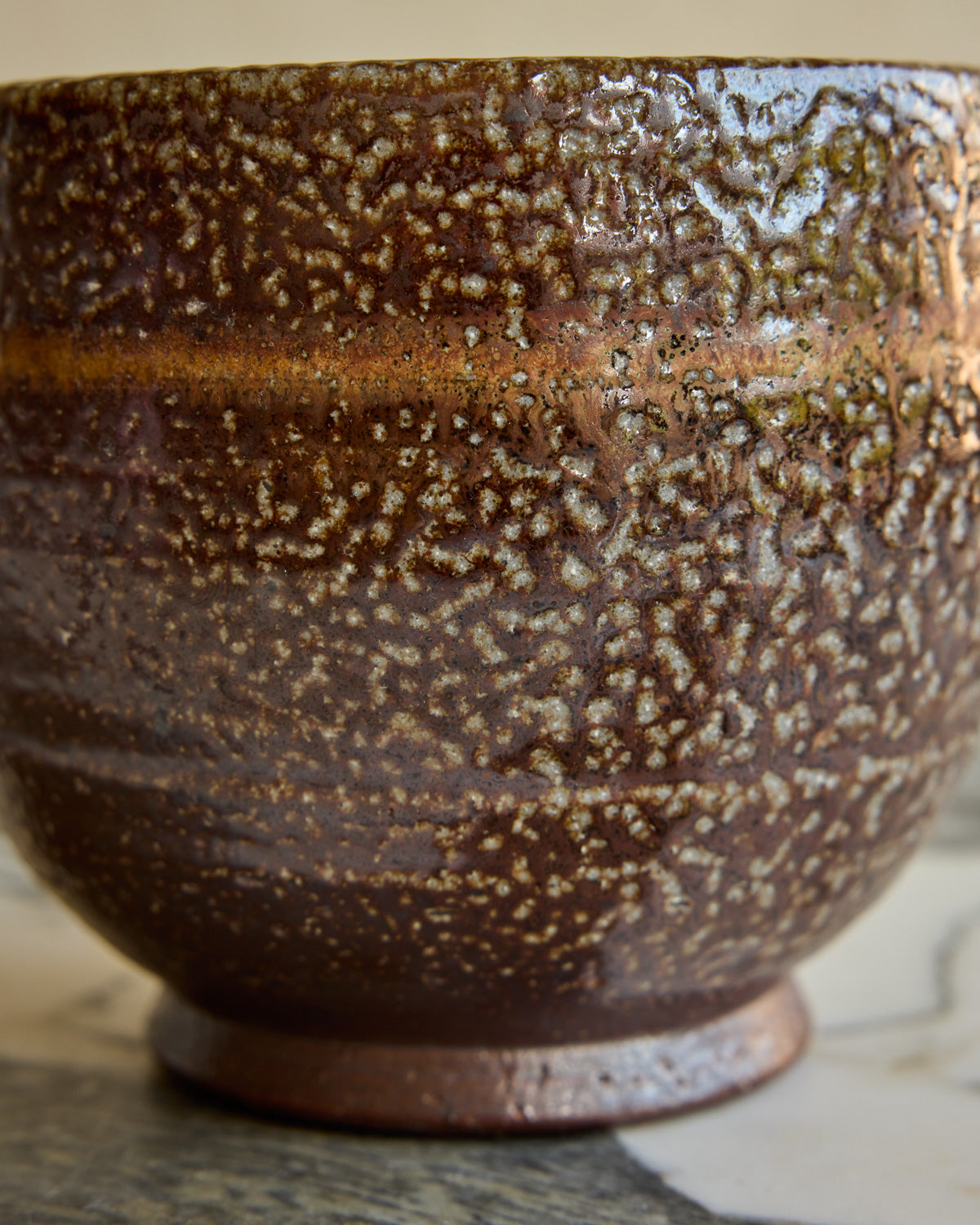 Brown Glaze Ceramic Pot