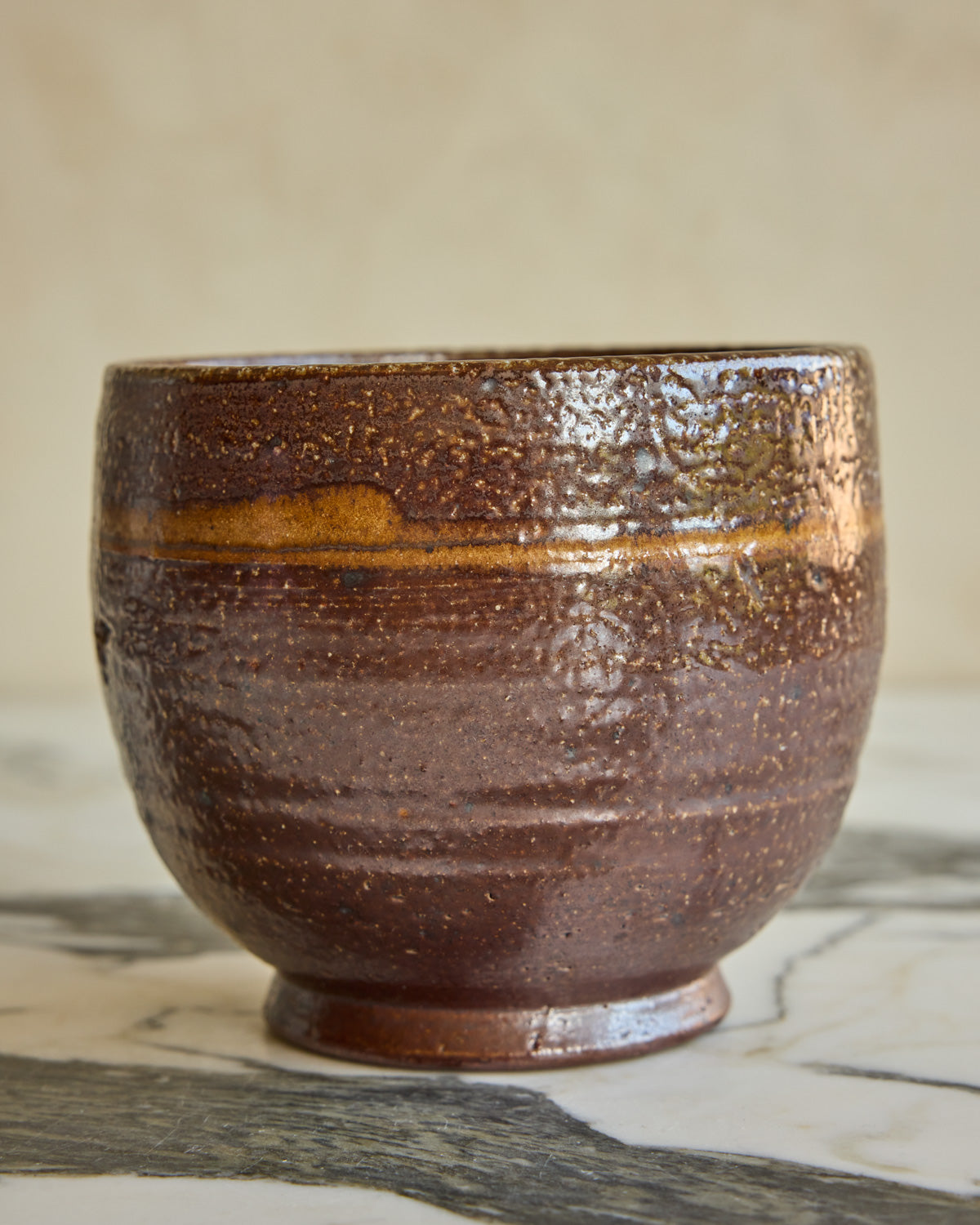 Brown Glaze Ceramic Pot