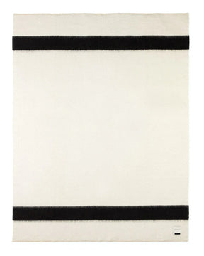 Siempre Throw - Ivory with Black Stripe