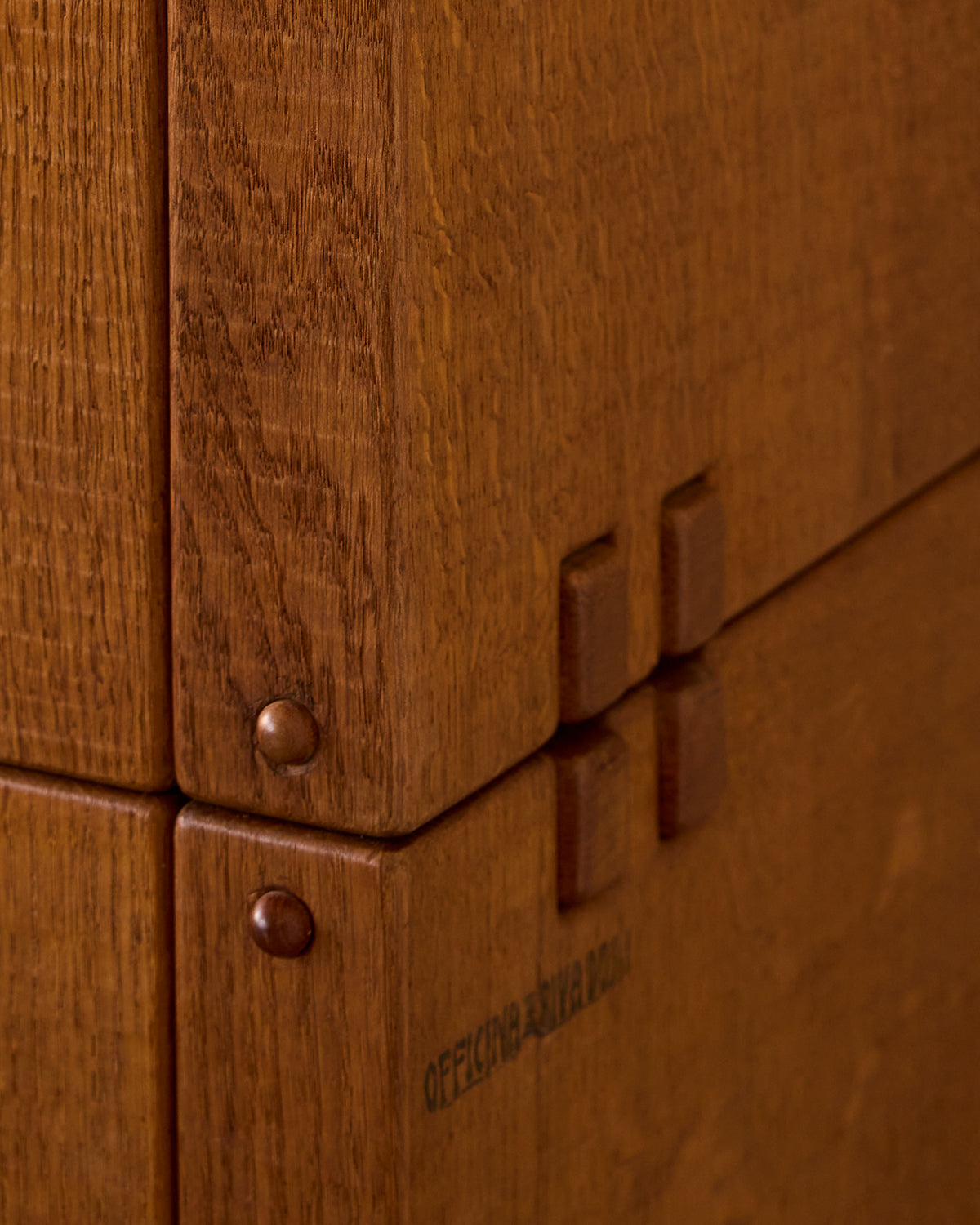 1970s Italian Glazed Oak Credenza by Giuseppe Rivadossi