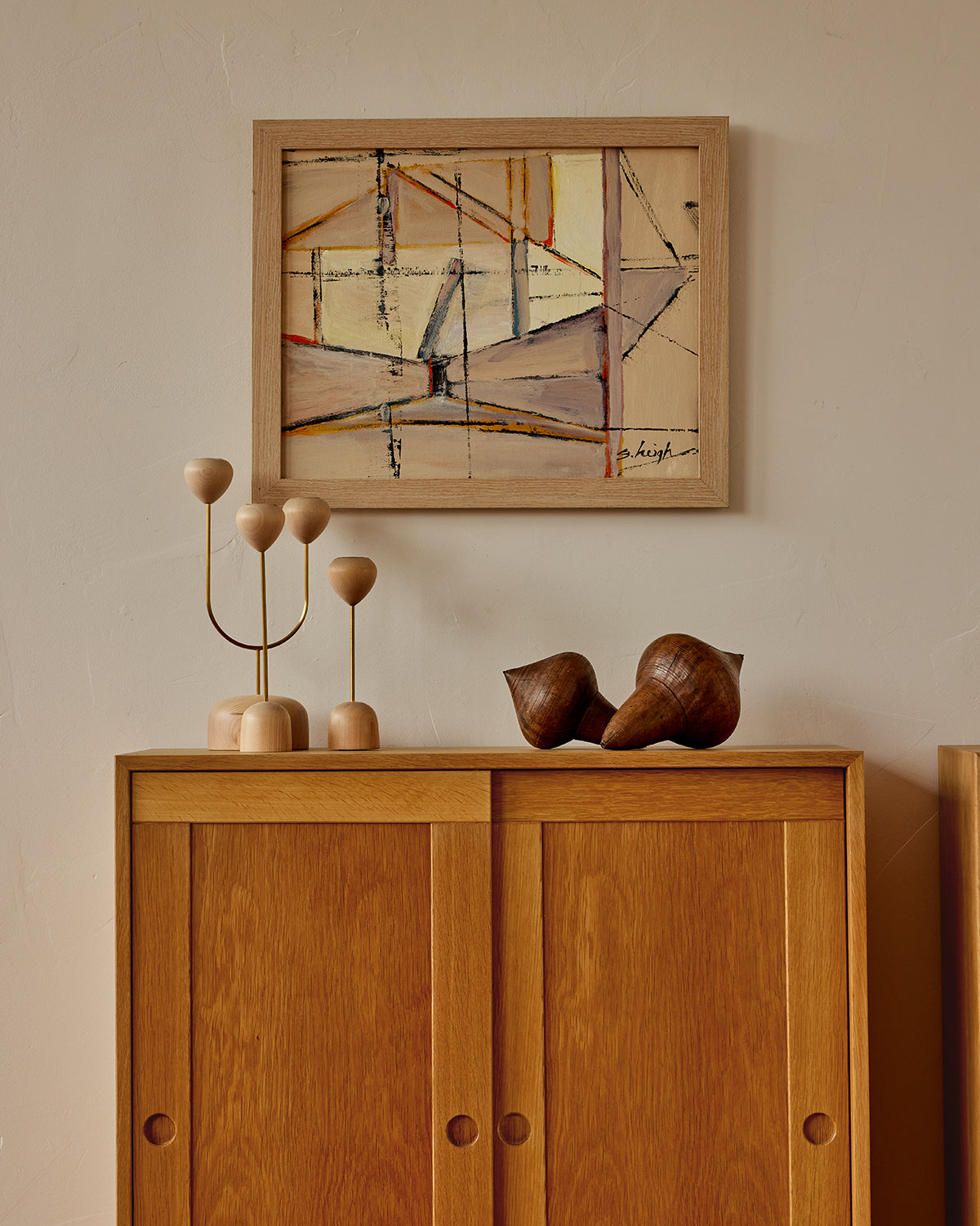 Danish Oak Cabinets by Bernt
