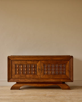 1940s French Oak Credenza