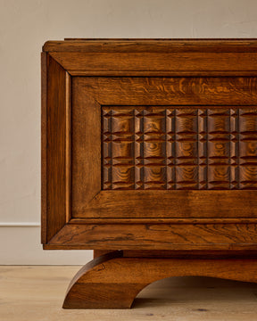 1940s French Oak Credenza