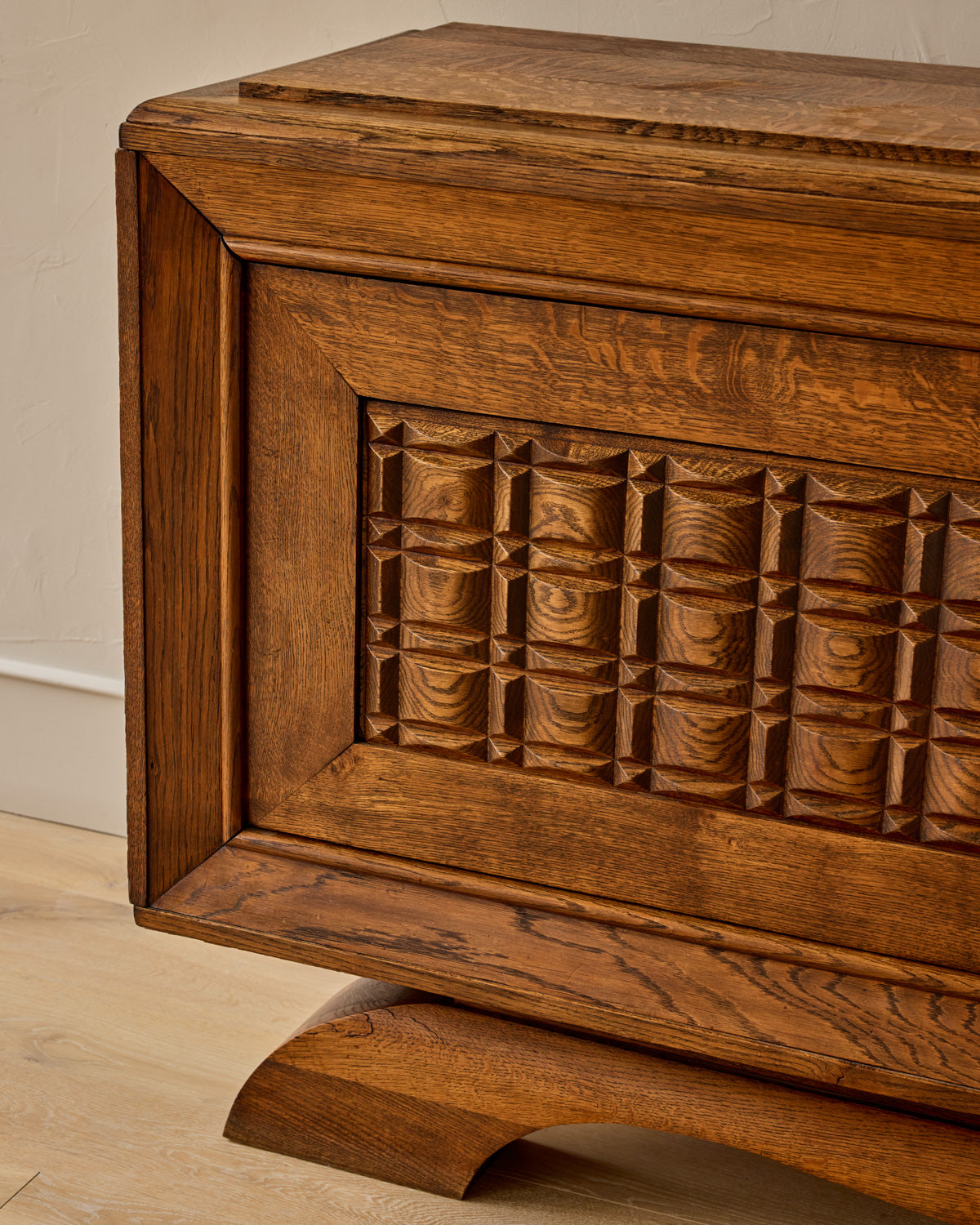 1940s French Oak Credenza