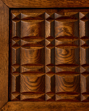 1940s French Oak Credenza