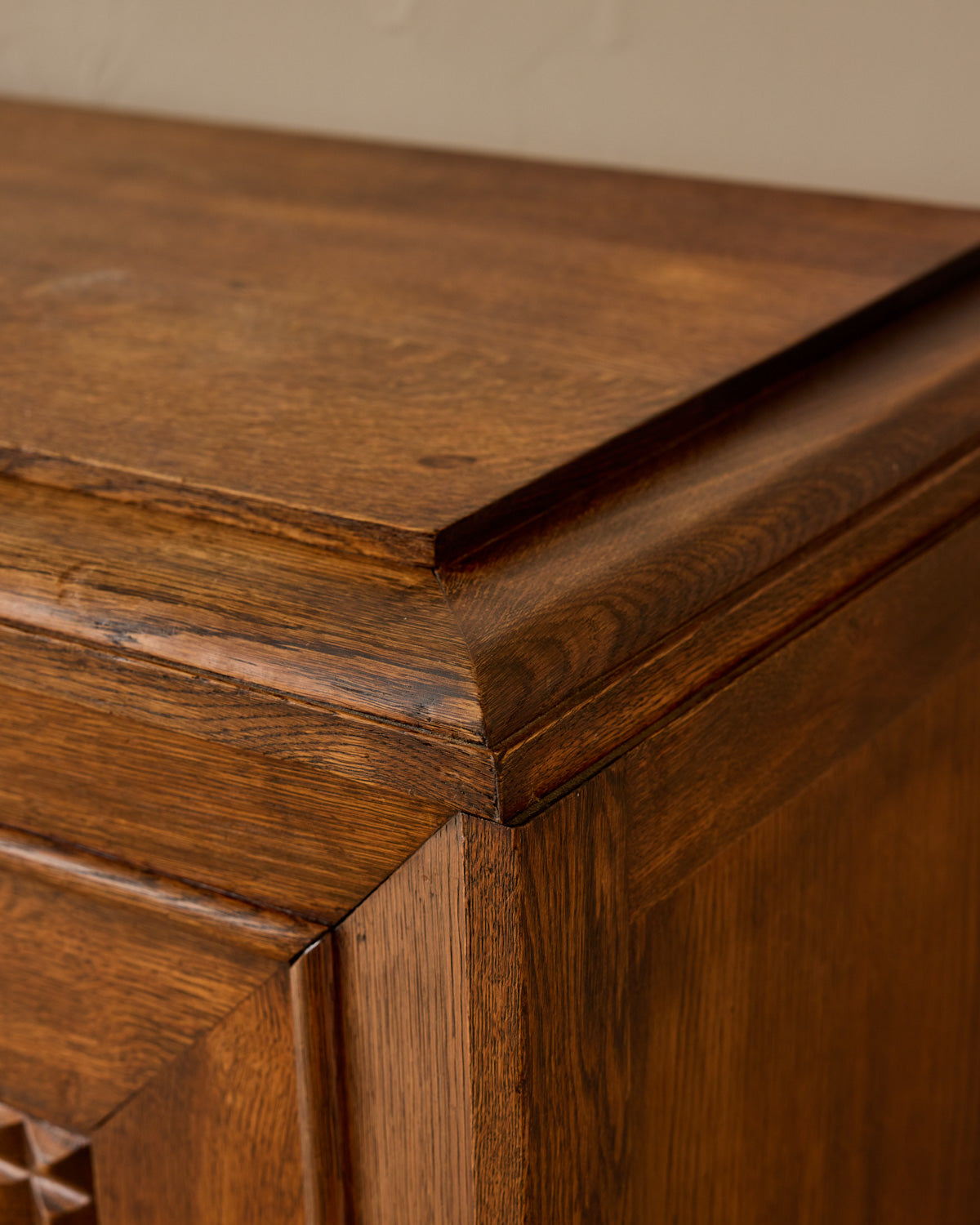 1940s French Oak Credenza