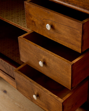 1940s French Oak Credenza