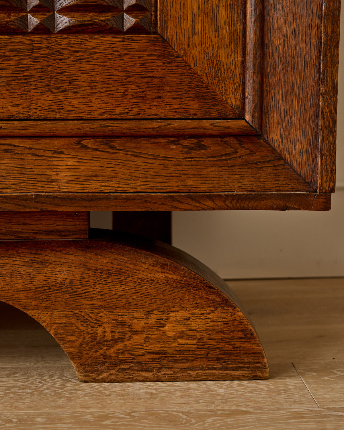 1940s French Oak Credenza