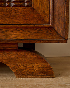 1940s French Oak Credenza