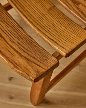 Pair of 1960s Oak Brutalist Lounge Chairs by Dittman & Co