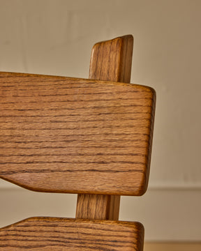 Pair of 1960s Oak Brutalist Lounge Chairs by Dittman & Co