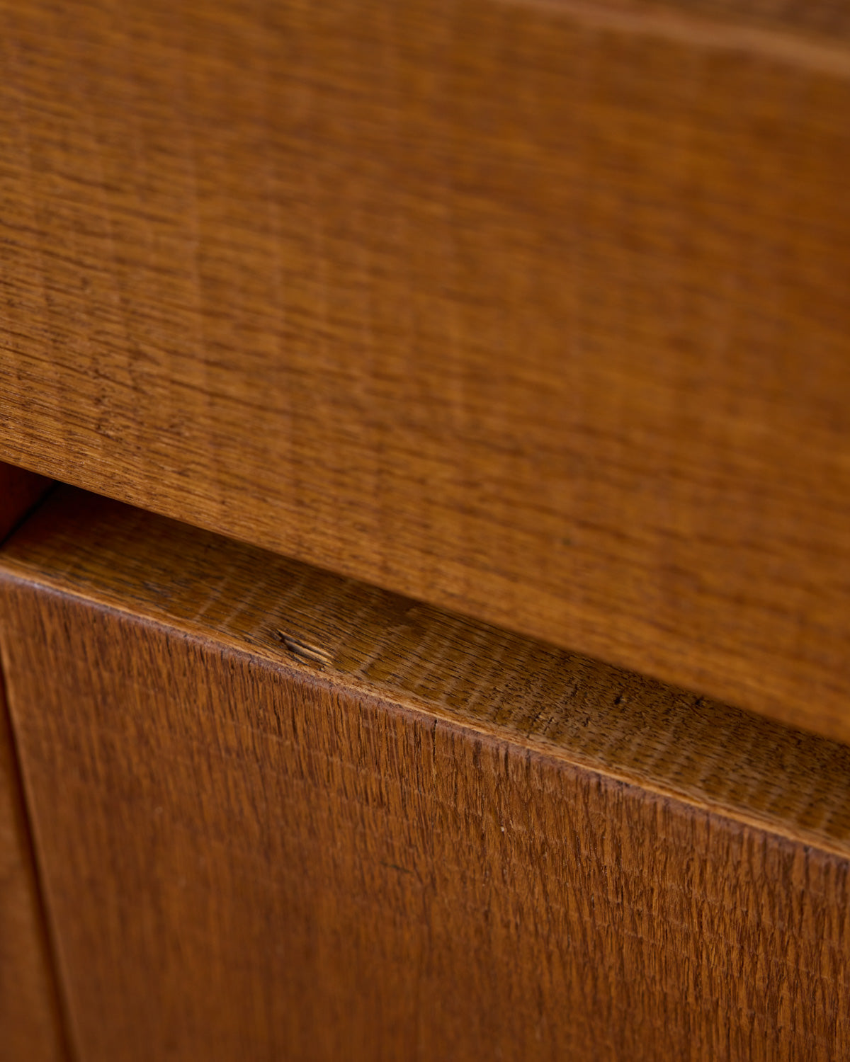 1970s Italian Glazed Oak Credenza by Giuseppe Rivadossi