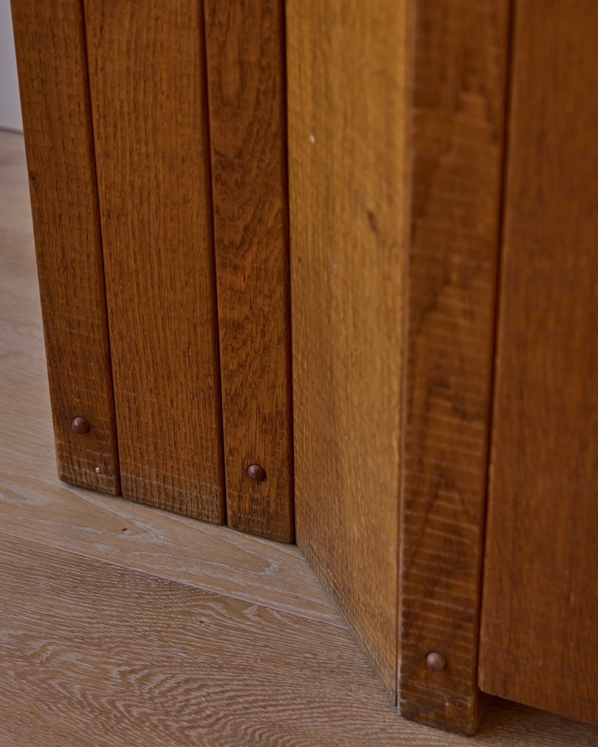 1970s Italian Glazed Oak Credenza by Giuseppe Rivadossi