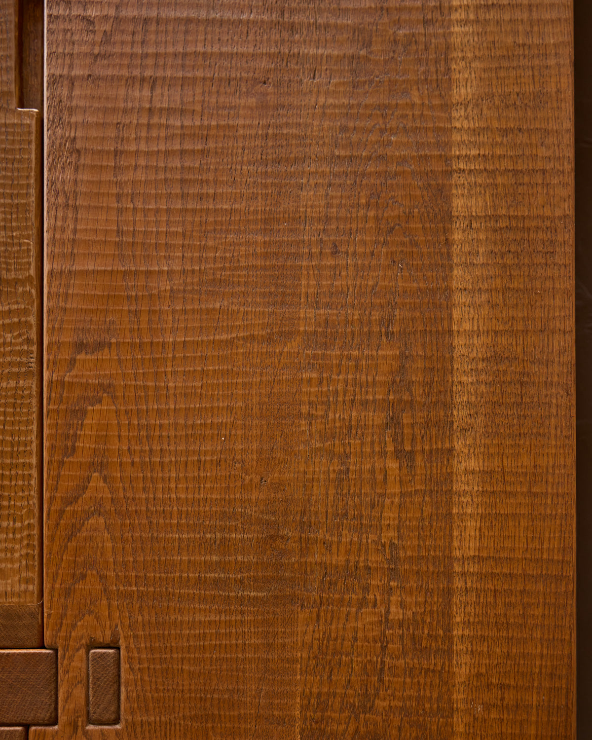 1970s Italian Glazed Oak Credenza by Giuseppe Rivadossi