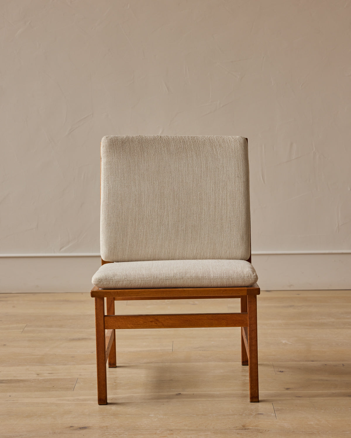 Set of 1960s Oak Lounge Chairs by Børge Mogensen