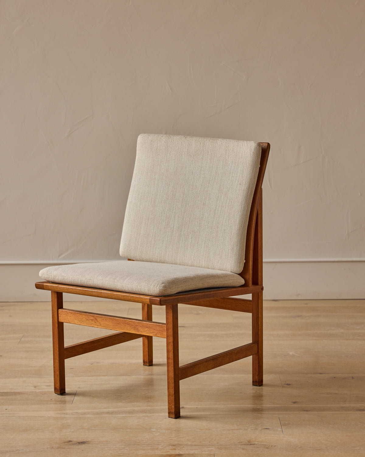 Set of 1960s Oak Lounge Chairs by Børge Mogensen