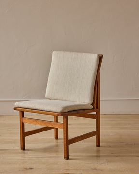 Set of 1960s Oak Lounge Chairs by Børge Mogensen