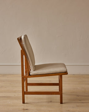 Set of 1960s Oak Lounge Chairs by Børge Mogensen