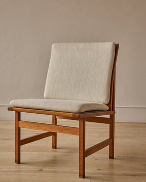 Set of 1960s Oak Lounge Chairs by Børge Mogensen