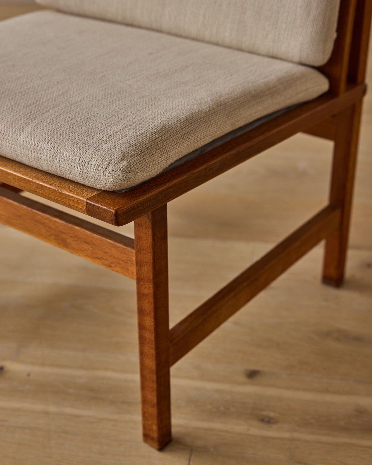 Set of 1960s Oak Lounge Chairs by Børge Mogensen