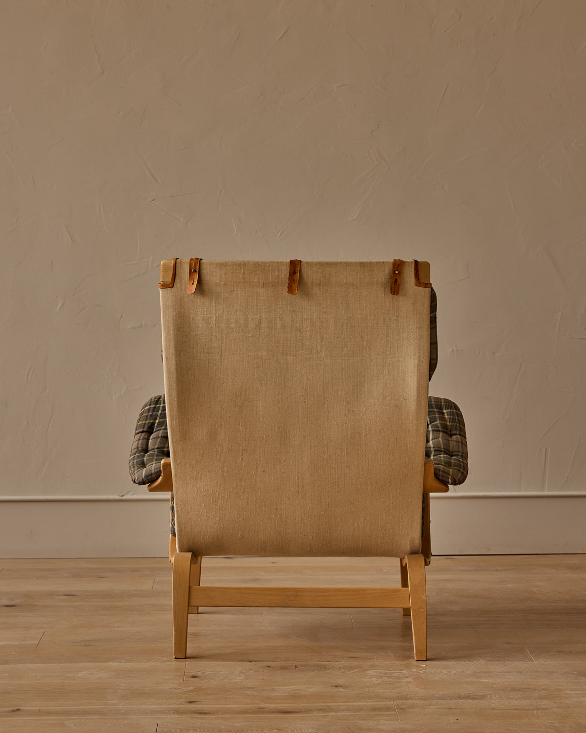 Bruno Mathsson Pernilla Armchair + Footstool by DUX