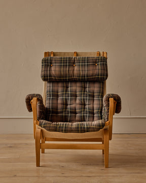 Bruno Mathsson Pernilla Armchair + Footstool by DUX