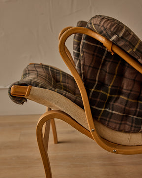 Bruno Mathsson Pernilla Armchair + Footstool by DUX