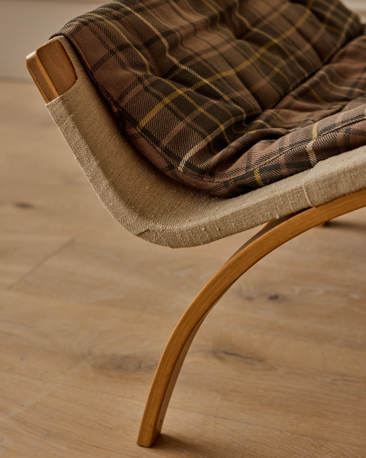 Bruno Mathsson Pernilla Armchair + Footstool by DUX