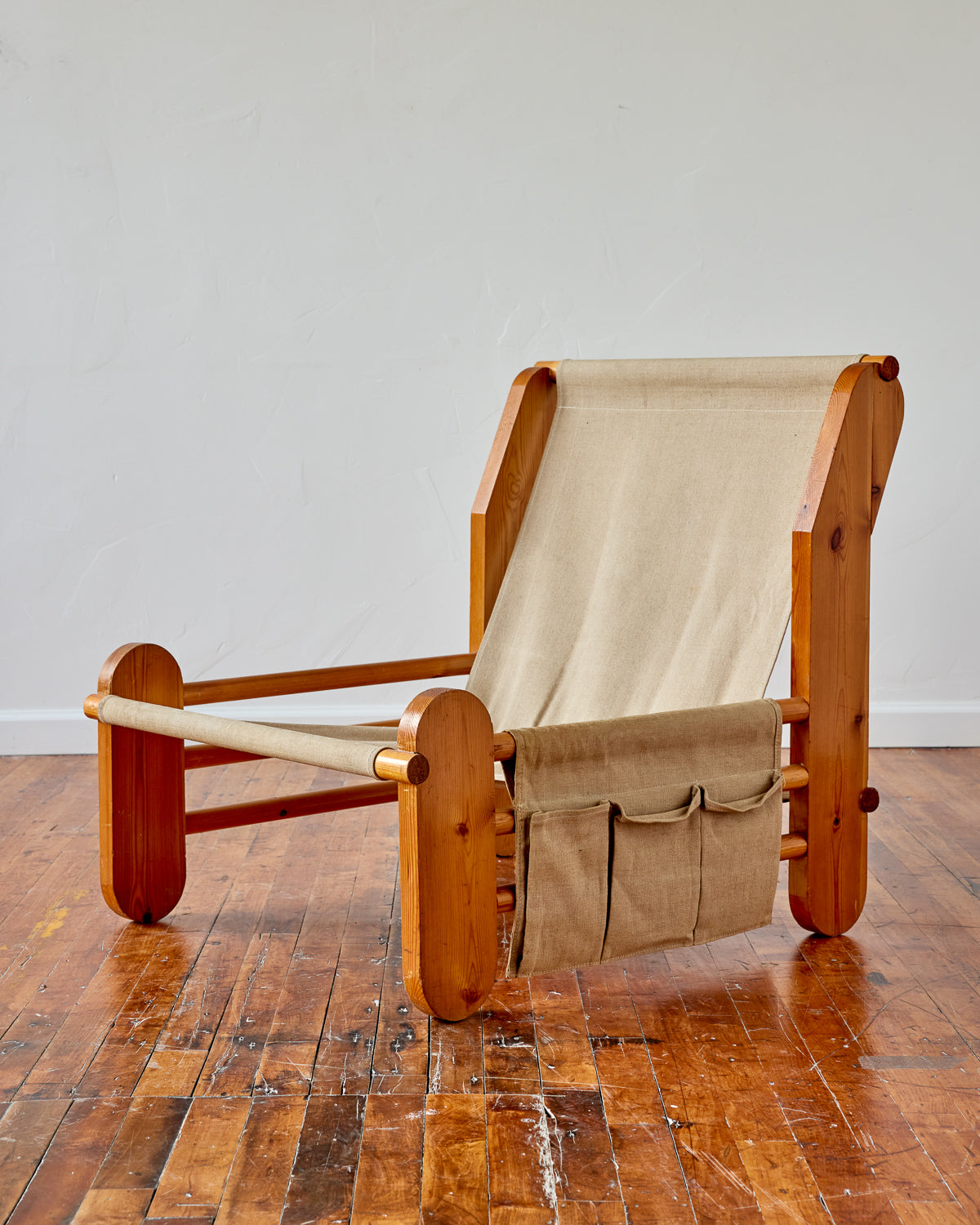 Sculptural Canvas Easy Chair