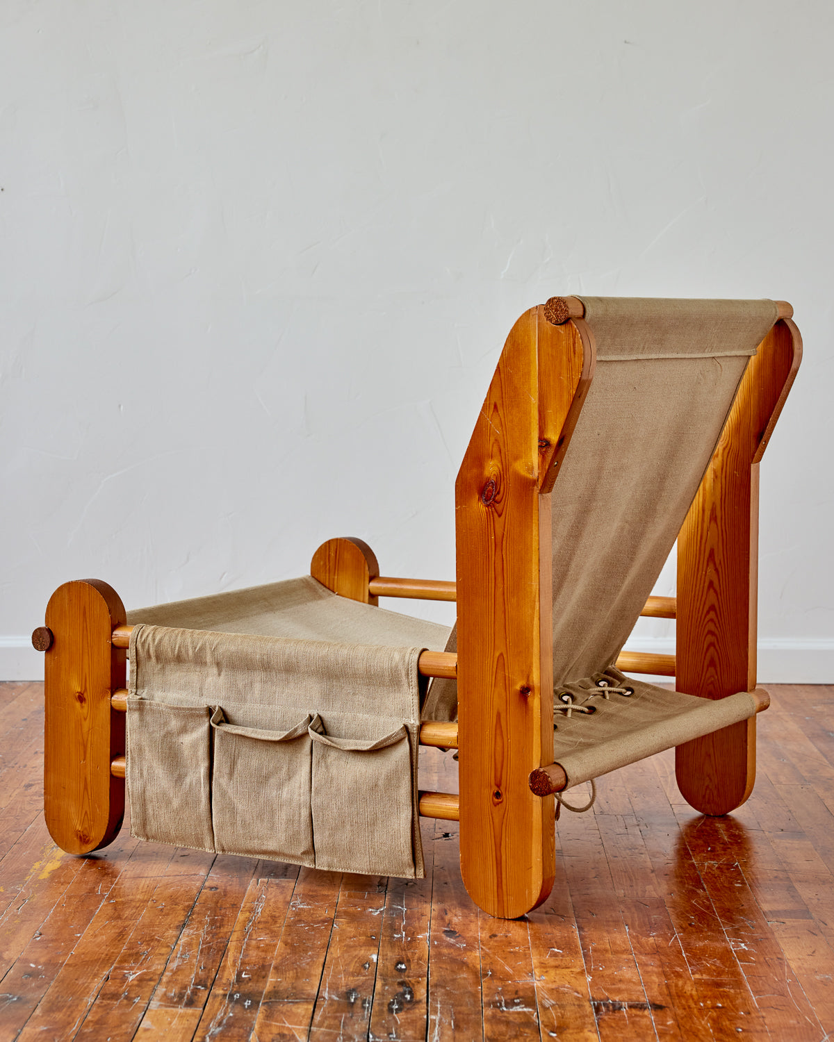 Sculptural Canvas Easy Chair