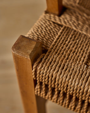 1930s Danish Seagrass Easy Chair by Fritz Hansen