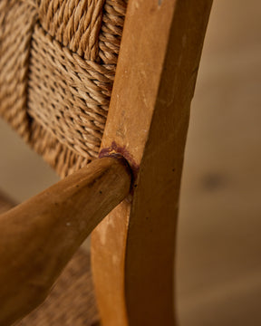 1930s Danish Seagrass Easy Chair by Fritz Hansen