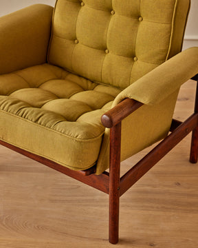 Mid-Century Danish Green Lounge Chair