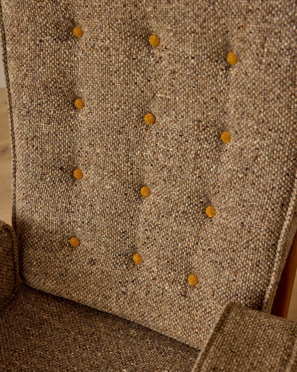 Mid-Century French Oak Armchair by Guillerme and Chambron