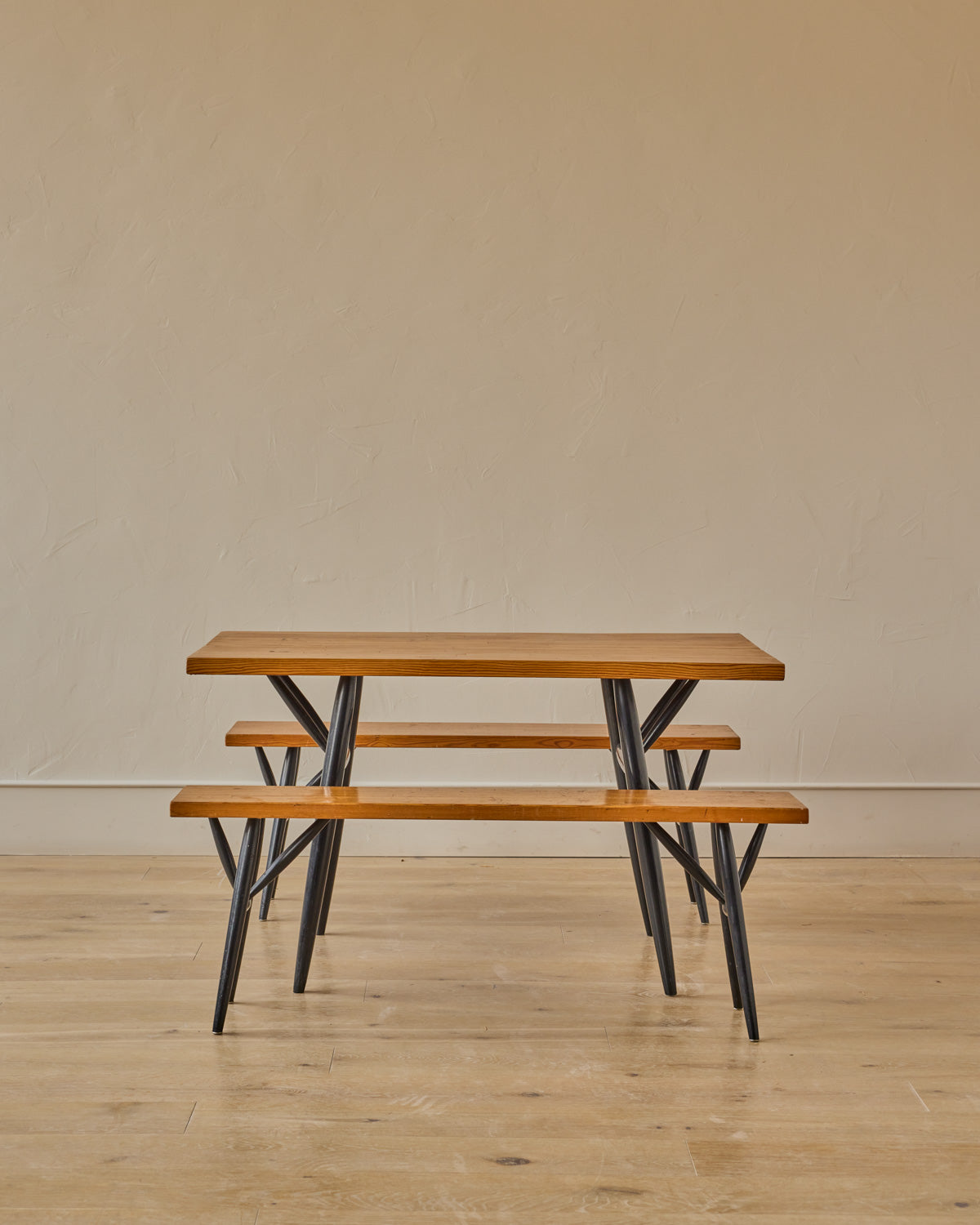 Pine Dining Table + Benches