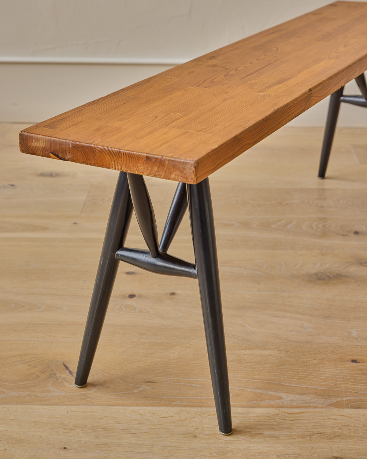 Pine Pirkka Dining Table + Benches by Ilmari Tapiovaara