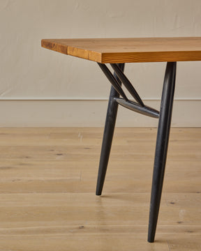 Pine Pirkka Dining Table + Benches by Ilmari Tapiovaara