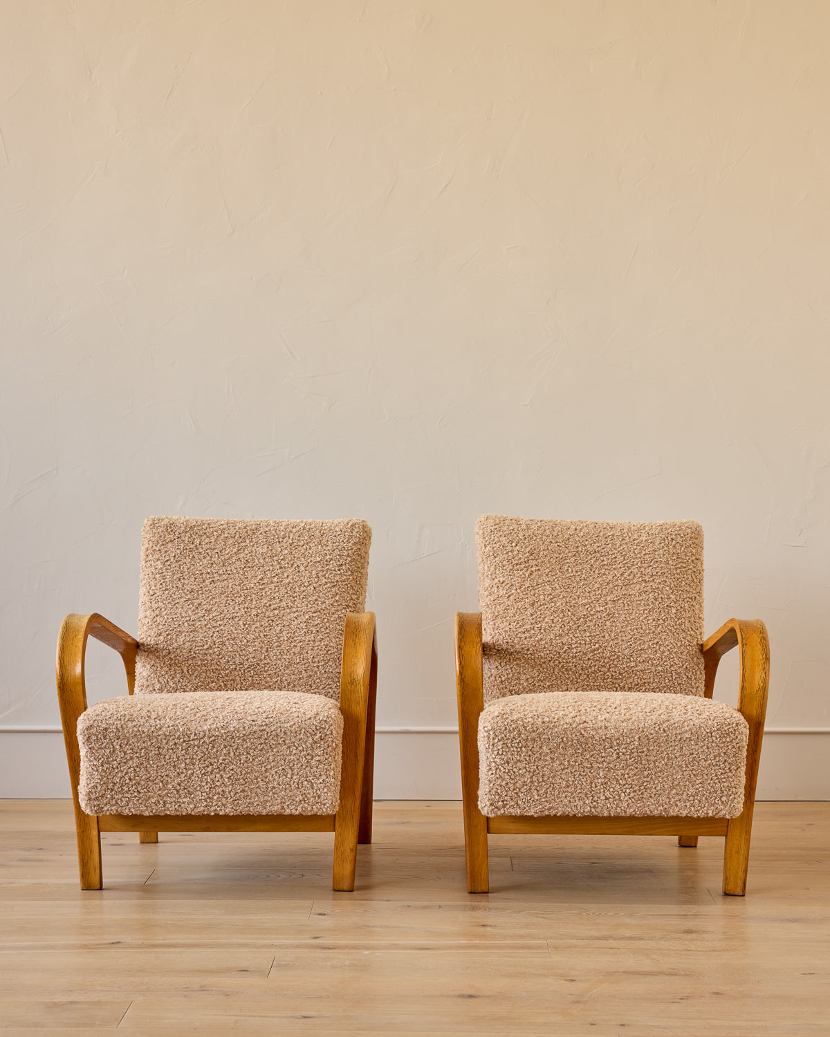 Blonde Bentwood Armchairs
