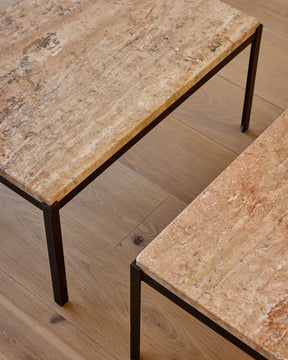 Travertine Side Tables