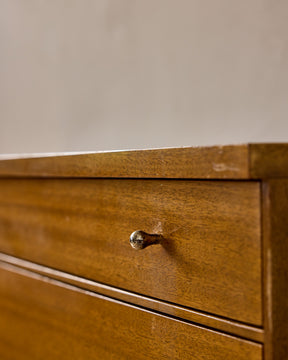 Mid-Century Brass "X" Base Double Dresser by Paul McCobb