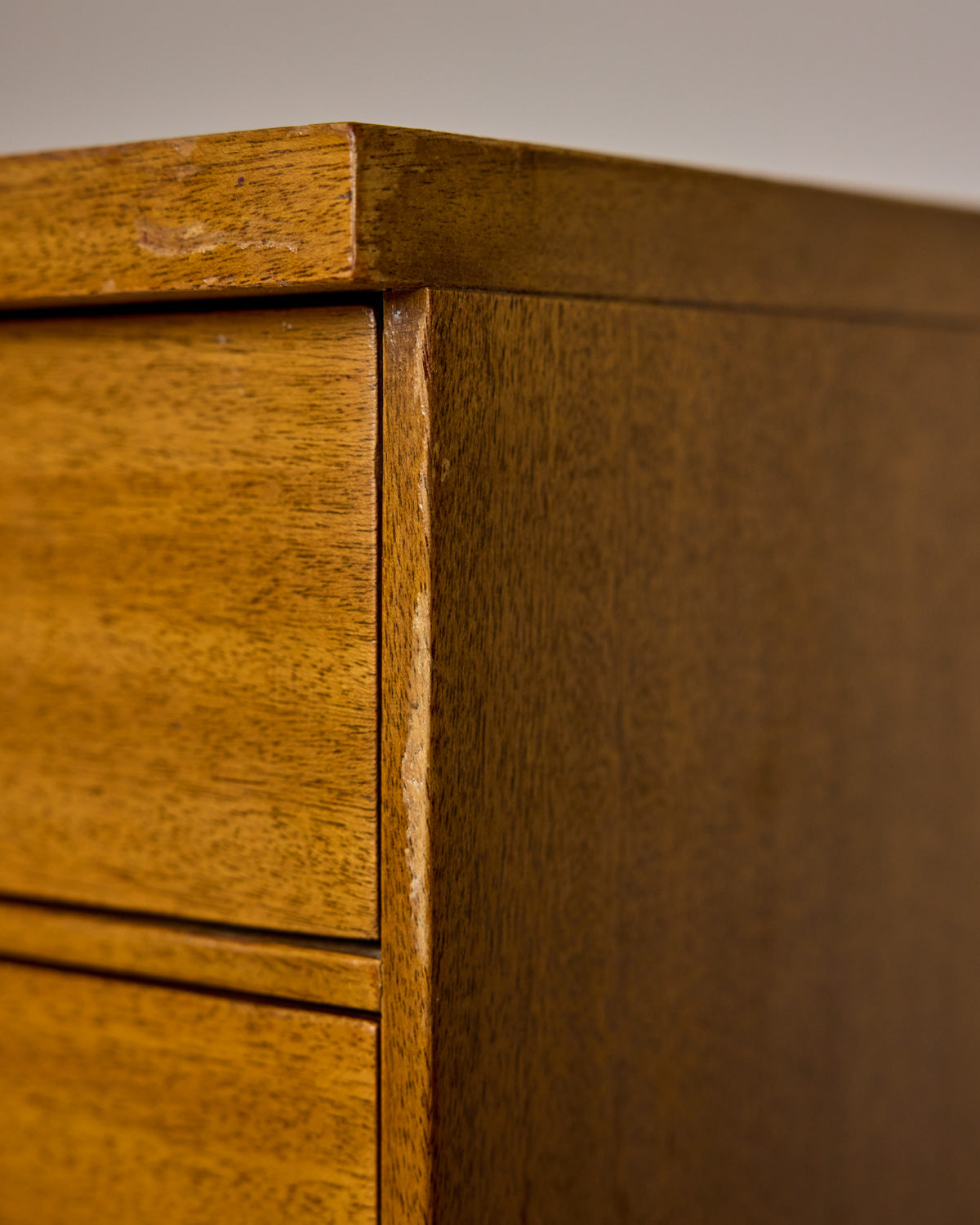 Mid-Century Brass "X" Base Double Dresser by Paul McCobb