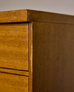 Mid-Century Brass "X" Base Double Dresser by Paul McCobb