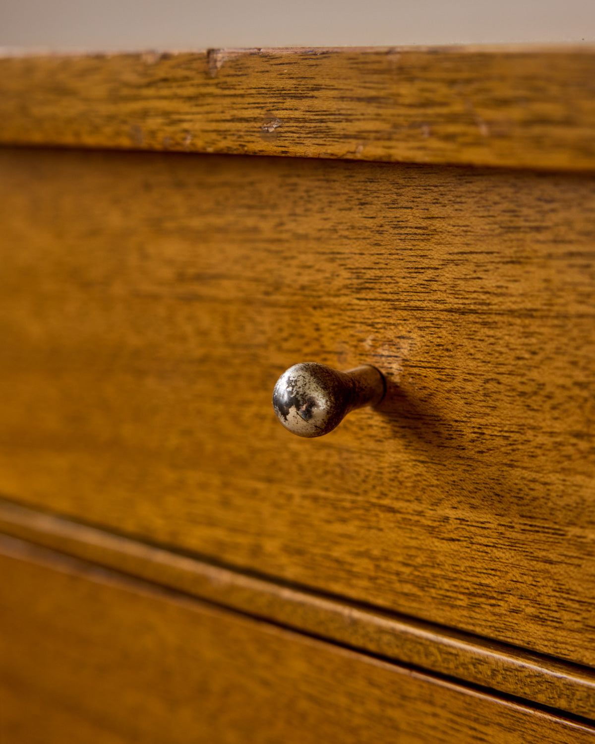 Mid-Century Brass "X" Base Double Dresser by Paul McCobb II